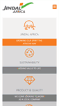 Mobile Screenshot of jindalafrica.com