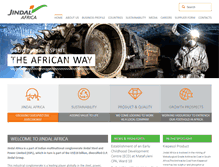 Tablet Screenshot of jindalafrica.com